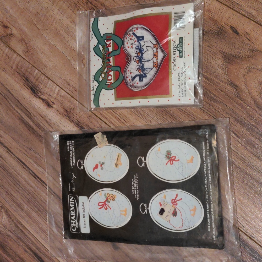 Vintage Geese cross stitch kits